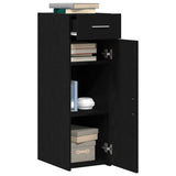 Sideboard with Drawer Black Oak 30 x 42.5 x 93 cm 868751