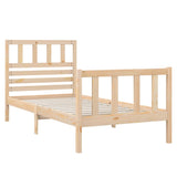 Bed Frame without Mattress Small Single Solid Wood 3101113