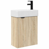 Bathroom Vanity Unit with Tap Sonoma Oak 45.5 x 22.5 x 84 cm 889435