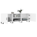 TV Cabinet White 150x30x50 cm Engineered Wood 829116