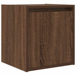 ZNTS Wall-Mounted Bedside Cabinets 2 pcs Brown Oak 38x34x40 cm 861242
