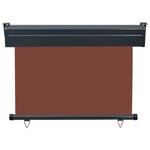 Balcony Side Awning 105x250 cm Brown 48417