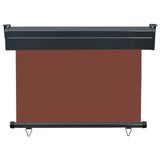 Balcony Side Awning 105x250 cm Brown 48417