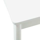Dining Chair 2 pcs White and White Solid Rubber Wood 42020408