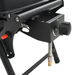 Portable Gas BBQ Grill with Cooking Zone Black 44276