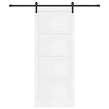 Sliding Door Manual White and black 93 x 232 cm 3333323