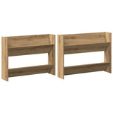 Shoe Cabinet 2 pcs Artisan Oak 81 x 18 x 60 cm Engineered Wood 875025