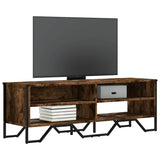 TV Cabinet Smoked Oak 122x34x41 cm Engineered Wood 848571