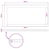 Rectangular Table Top 110 x 60 x 3.2 cm Rectangular 938278