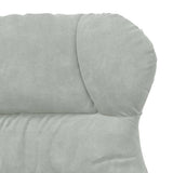 Armchair Light Grey 69 x 74 x 93 cm Velvet 42001887
