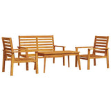 4 Piece Garden Lounge Set Solid Wood Acacia 3211794