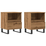 ZNTS Bedside Cabinets 2 pcs Artisan Oak 40x35x50 cm Engineered Wood 857379