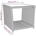 ZNTS 2 Piece Garden Lounge Set Black Poly Rattan&Steel 3157673