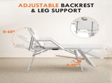 Portable Massage Table, 3 Section Adjustable Beauty Bed, Foldable Massage Bed with Face Hole, T3398P378893