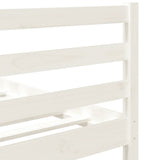 Bed Frame without Mattress White 90x190 cm Single Single Solid Wood 3101249