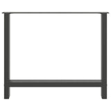 Dining Table Legs Anthracite 2 pcs 100x cm Steel 4013322