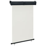ZNTS Balcony Side Awning 125x250 cm Cream 48419