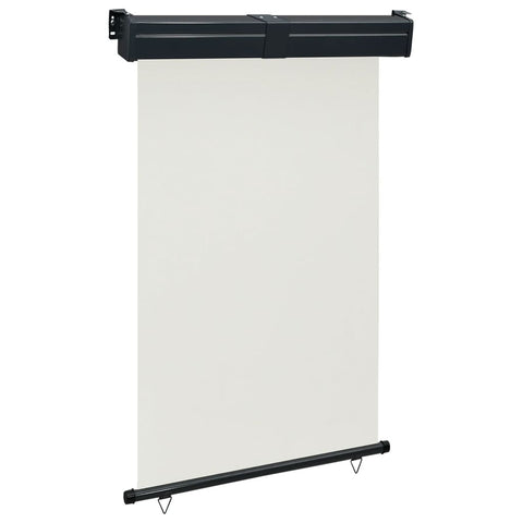 ZNTS Balcony Side Awning 125x250 cm Cream 48419
