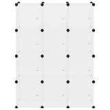 Storage Cube Organiser Transparent PP Plastic, Steel Large 340555
