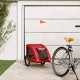 Pet Bike Trailer Red Oxford Fabric and Iron 93964