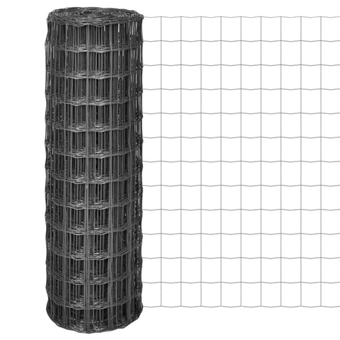 Euro Fence Steel 25x1.2 m Grey 142516