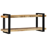 Wall Shelf 110x33x45 cm Solid Rough Wood Mango 4017488