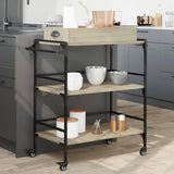Kitchen Trolley Sonoma Oak 81.5x41x92.5 cm Engineered Wood 842342
