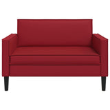 XXL Armchair Burgundy Faux Leather 42043533