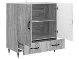 Sideboard Grey Sonoma 66 x 34.5 x 95 cm Engineered Wood 894901