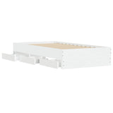 Bed Frame with Storage White 80 x 200 cm Engineered Wood 3429605