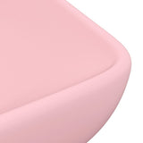Luxury Basin Rectangular Matt Pink 71x38 cm Ceramic 146955