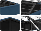 Electric Adjustable Bed Frame Blue 200 x 80 x 33.5 cm Steel 42037277