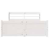 Bed Frame with Headboard without Mattress White 160x200 cm 3306767