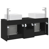Bathroom Cabinet Set 3 pcs Black 49.5 x 41 x 63 cm 3405638