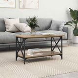 Coffee Table Artisan oak 80 x 45 x 45.5 cm Engineered wood 875732