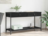 Console Table Black Oak 100 x 34.5 x 75 cm Engineered Wood 882243