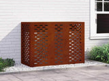 Air Conditioner Cover Rusty 110 x 50 x 105 cm Weathering Steel 865917