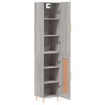 Highboard Grey Sonoma 34.5x34x180 cm Engineered Wood 3199103