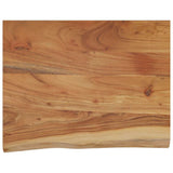 Wall Shelf 50x40x2.5 cm Rectangular Solid Wood Acacia Live Edge 370247