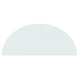 Fireplace Glass Plate Half Round 1200x500 mm 324119