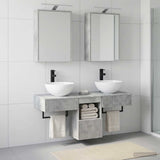 Bathroom Cabinet Set 5 pcs Concrete Grey Engineered Wood 3406282