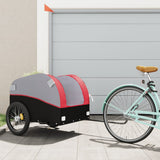 Bike Trailer Black and Red 45 kg Iron 94132