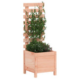 Garden Planter with Rack 39x39.5x114 cm Solid Wood Douglas 832520