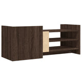 TV Cabinet Brown Oak 100x35x40 cm Engineered Wood 848380