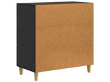 Sideboard with Drawer Black 66 x 34.5 x 90 cm Engineered Wood 894626