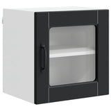 Wall Glass Cabinet PORTO 2 pcs Black 40 x 31 x 40 cm 885188