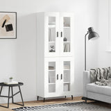 Highboard White 69.5x34x180 cm Engineered Wood 3198289