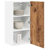 Hanging Cabinet with Storage Old Wood and White 40 x 31 x 80 cm 884264