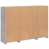 Sideboards with LED Lights 3 pcs Grey Sonoma Engineered Wood 3209133