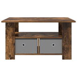 Coffee Table Smoked Oak 77 x 55 x 42 cm Engineered Wood 8000416